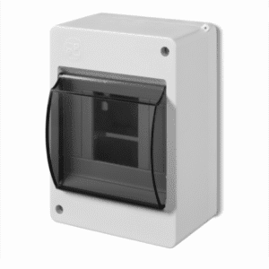 S-4 MINI ROZDZIELNIA PLASTIKOWA NT 4M 1X 4M N+PE IP30 140X195X83 DRZWI DYMNE BIAŁY