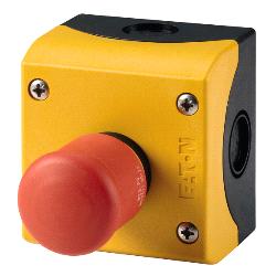 M22-PV/KC11/IY RMQ TITAN OBUDOWA KASETA 1X Z PRZYCISKIEM GRZYBKOWYM 1Z+1R PRZEZ POCIĄGNIĘCIE CZERWON