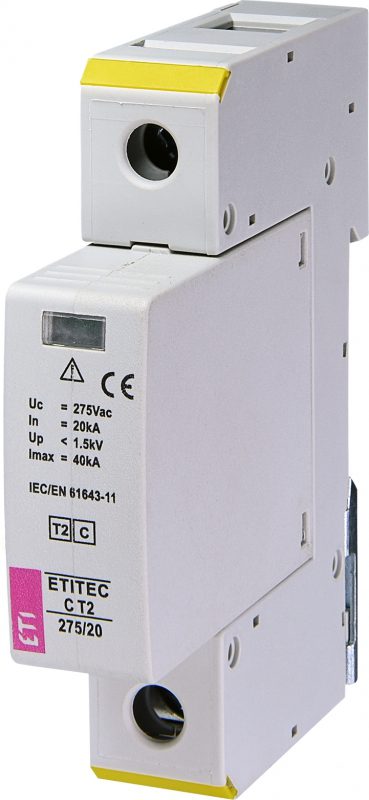 ETITEC C T2 275/20 1P SURGE PROTECTOR C 1P 1M 20/40KA 1.5KV TN