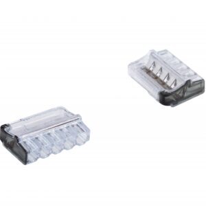 PC215 QUICK CONNECTOR 5X 0.5-2.5 TRANSPARENT/BLACK