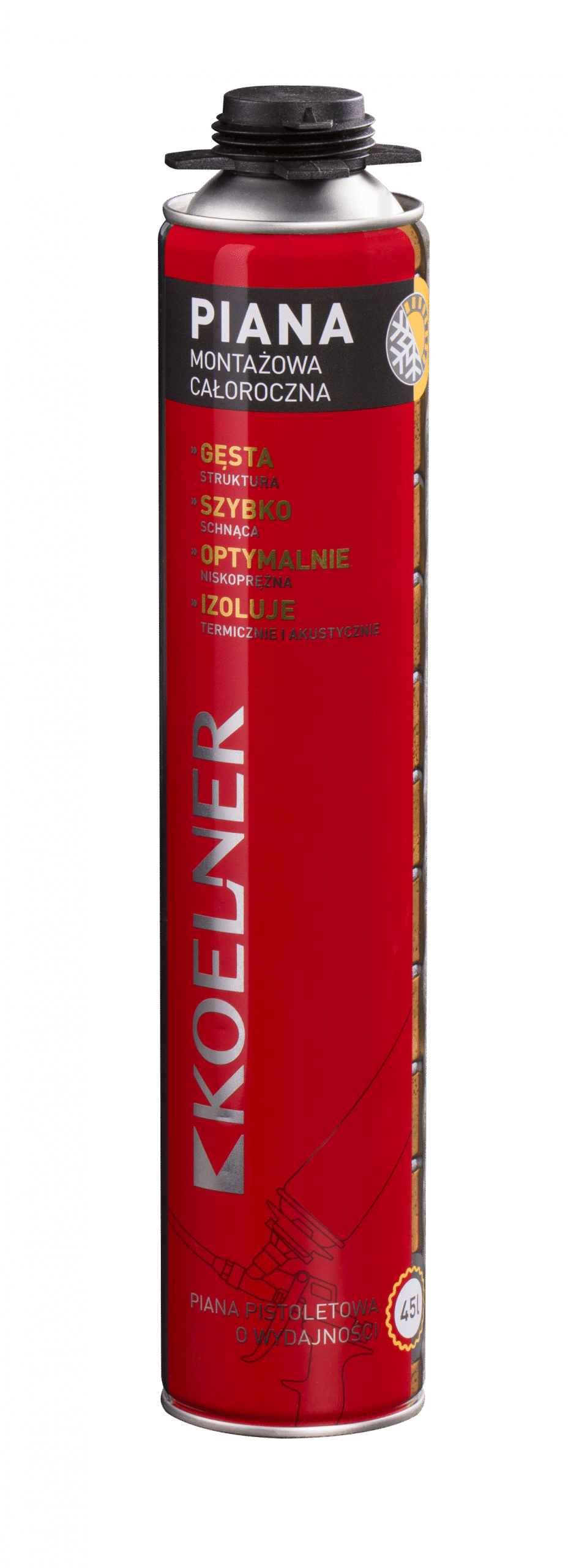 PIANA MONTAŻOWA PISTOLETOWA CAŁOROCZNA 750ML DO 45L