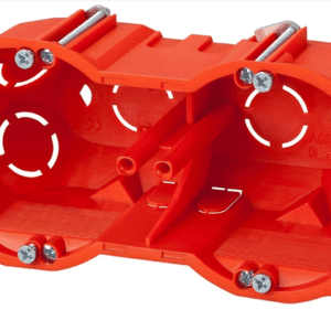 PK-2X60 PUSZKA INSTALACYJNA PT GIPS 2X FI60 IP20 GŁĘBOKA Z WKRĘTAMI CEGLASTY