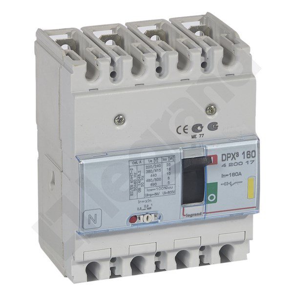 DPX3 160 WYŁĄCZNIK MOCY 160A 4P 16KA 400V AC ZACISKI ŚRUBOWE