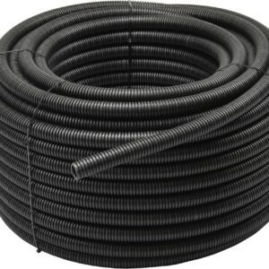 RKGS 25-25 CZARNY RURA KARBOWANA PESZEL PVC-U FI25/19 Z PILOTEM 750N