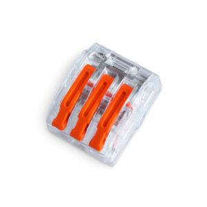 PC623 UNIVERSAL QUICK CONNECTOR 3X 0.2-4.0 TRANSPARENT / ORANGE