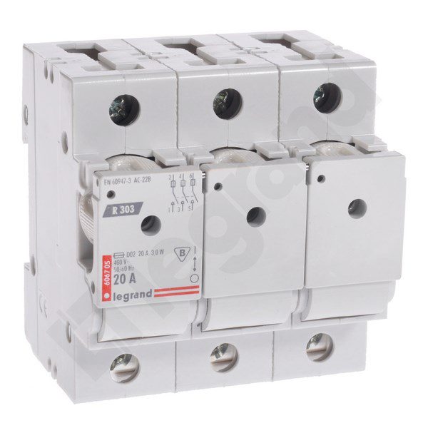 R303 ROZŁĄCZNIK BEZPIECZNIKOWY D02 20A 3P 4.5M 400V AC