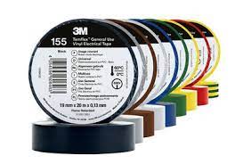 TEMFLEX 155 19X20 TAŚMA IZOLACYJNA 19MM 20M PVC CZARNY