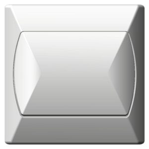 WHITE AKCENT 1-POL SWITCH SCREW TERMINALS 10AX 250V