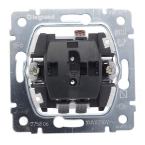 SISTENA LIFE MECHANIZM ŁĄCZNIK UNIWERSALNY ZACISKI SPRĘŻYNOWE 10AX 250V