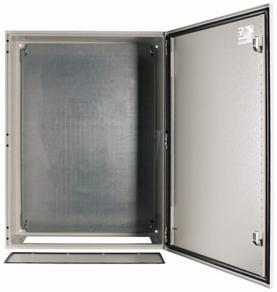 CS 86/300 OBUDOWA METALOWA NT 800X600X300 DRZWI PEŁNE Z PŁYTĄ IP65 SZARY