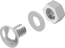 SGN M 8X14 ŚRUBA Z ŁBEM GRZYBKOWYM OP.100 SZT