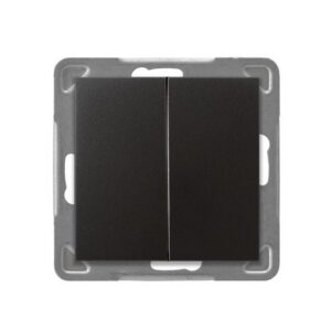 IMPRESJA MODUŁ ANTRACYT ŁĄCZNIK SERYJNY ŚWIECZNIKOWY ZACISKI SPRĘŻYNOWE 16AX 250V