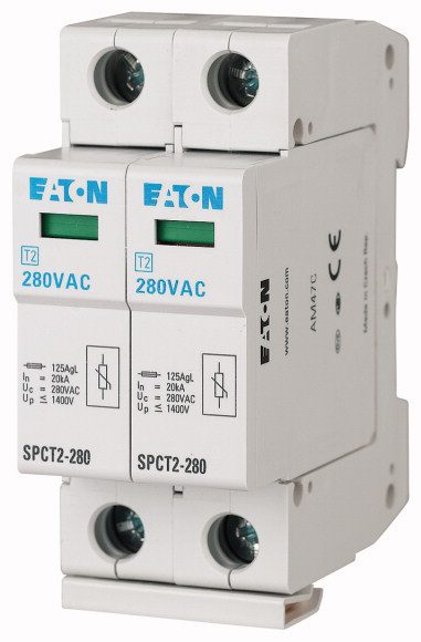 SPCT2-280/2 SURGE PROTECTOR T2 C 2P 2M 20/40KA 1.4KV TN
