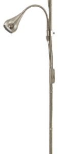 SPELLO 2 NIKIEL MAT/ BIAŁY OPRAWA PODŁOGOWA 1X E27/ 6W, 1X GU10/ 3W IP20 METAL/ TWORZYWO