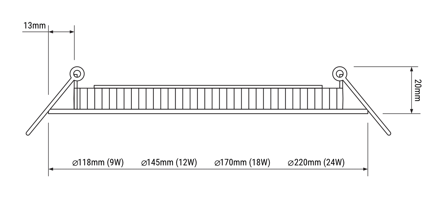 FLAX 2in1 LED DOWNLIGHT FIXTURE NT/PT ROUND 18W 840 NW 4000K 1650LM IP44/20 120ST WHITE