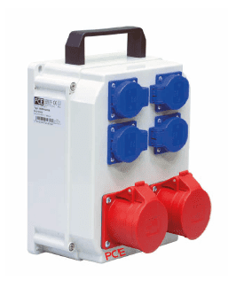 ECOLINE ROZDZIELNIA BUDOWLANA PRZNOŚNA Z TWORZYWA 2X16/5 4GS IP44