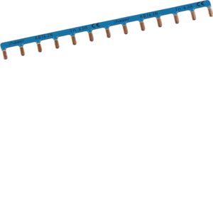 SZYNA GRZEBIENIOWA KOŁKOWA POZIOMA NIEBIESKA 63A 1P 10MM2 13M