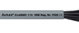 OLFLEX CLASSIC 110 10G 0.5 ŻO GRAY CONTROL CABLE 300/500V DRUM CLASS 5 OIL NUMBERED