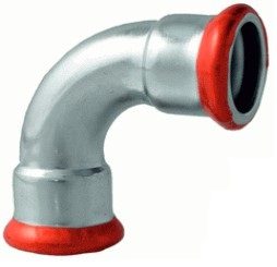 CARBON-DOUBLE ELBOW 90° CRIMP. 28×28