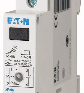 Z-SWL230/SO ŁĄCZNIK MODUŁOWY BEZ SAMOPOWROTU 16A 1Z+1R 1M 230V AC/DC + LED