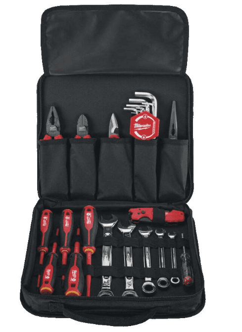MILWAUKEE ZESTAW ELEKTRYKA: TORBA + NARZĘDZIA RĘCZNE 25SZT.