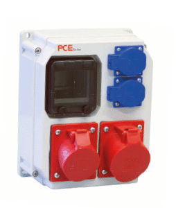 ECOLINE ROZDZIELNIA BUDOWLANA STACJONARNA Z TWORZYWA 32/5 16/5 2GS IP44 BEZ ZABEZPIECZEŃ