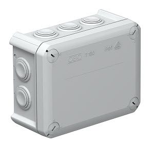 T100 PUSZKA INSTALACYJNA NT 116X150X67 POKRYWA PEŁNA IP66 IK07 JASNOSZARY T-SERIA