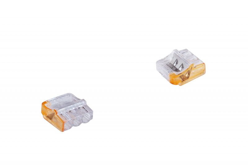 PC213 SZYBKOZŁĄCZKA 3X 0.5-2.5 PRZEZROCZYSTY/POMARAŃCZOWY