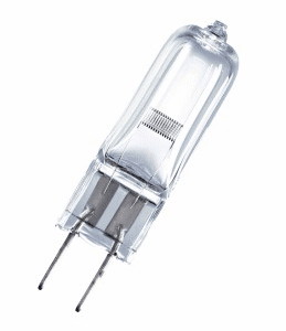 HLX HALOGEN PHOTOOPTIC BULB 150W G6.35 24V WW 3450K 6000LM