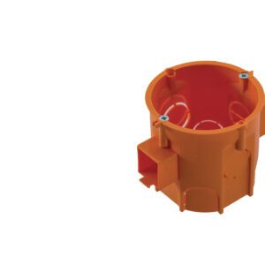 PK 60 PUSZKA INSTALACYJNA PT LUX 1X FI60 GŁĘBOKA ŁĄCZENIOWA Z WKRĘTAMI POMARAŃCZOWY