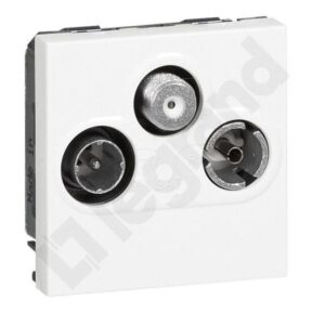 M45 BIAŁY GNIAZDO 2M RTV-SAT KOŃCOWE 1.5DB