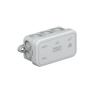 A6 PUSZKA INSTALACYJNA NT 80X43X36 POKRYWA PEŁNA IP54 SZARY