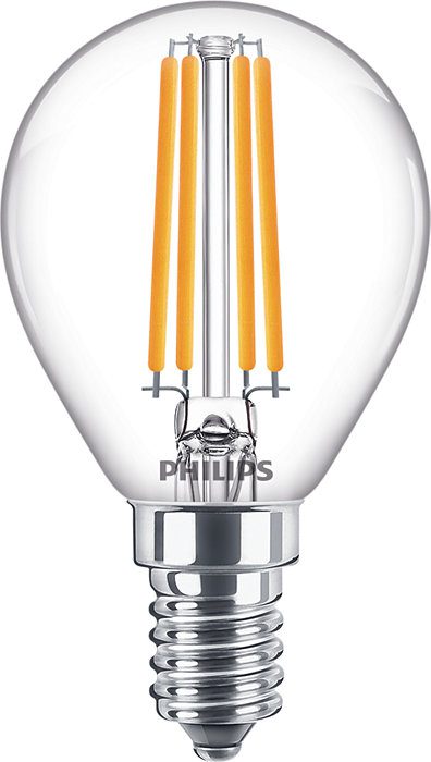 COREPRO LED BULB GLOBE FILAMENT 6.5W/60W E14 230V CLEAR GLASS 827 WW 2700K 806LM P45
