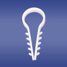 USMO 20/50 UCHWYT KABLOWY WBIJANY OKRĄGŁY BIAŁY