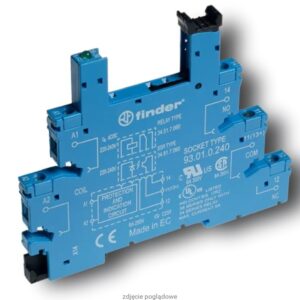 F93-01-7-024-0000 GNIAZDO 0.3M 6-24V DC DO 34 NIEBIESKI ZACISKI ŚRUBOWE NA SZYNĘ