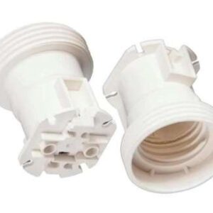 LIGHTWEIGHT THERMOPLASTIC SOCKET E27 WHITE