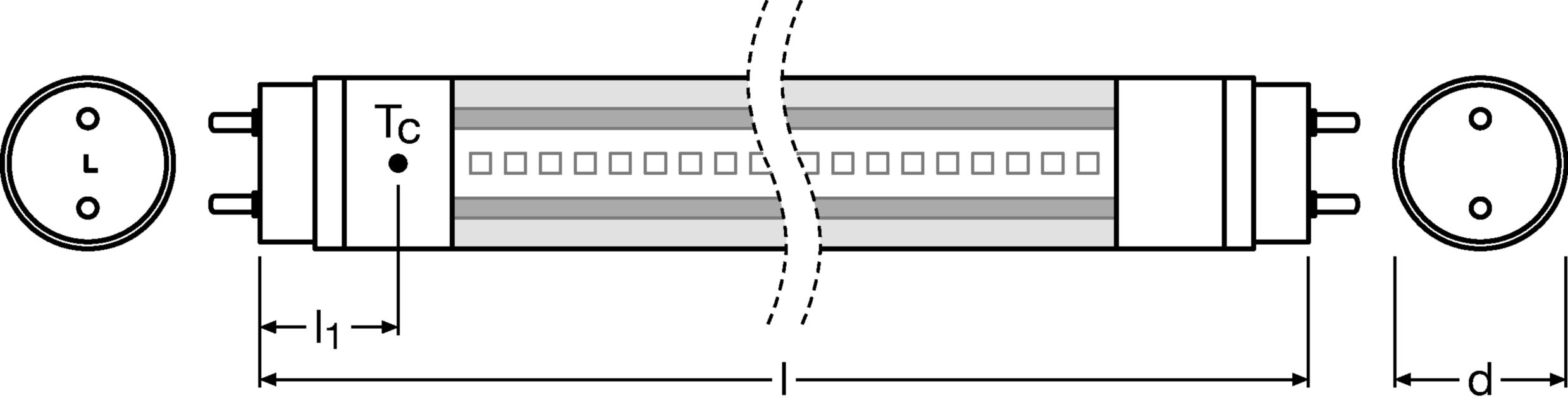 SUBSTITUBE ENTRY EM 16W 865 ŚWIETLÓWKA LINOWA LED 16W 230V G13 T8 865 CW 6500K 1800LM 1200MM 200ST