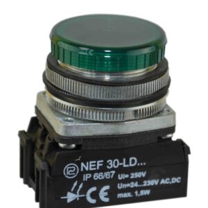 LDU1-NEF30LD Z LAMPKA SYGNALIZACYJNA PŁASKA 24-230V AC/DC ZIELONY