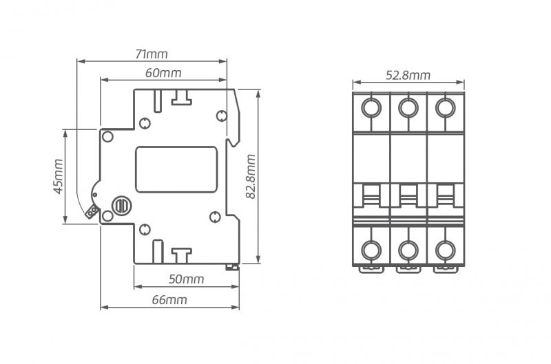 WNP B 20A 3P WYŁĄCZNIK NADPRĄDOWY B 20 3P 3M 6KA