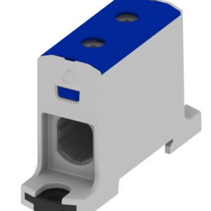 RAIL CONNECTOR THROUGH 1X AL/CU 25.0-150.0MM2 1000V AC/ 1500V DC UNIVERSAL TERMINAL BLUE