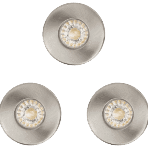 IGOA NIKIEL SATYNOWY OPRAWA SUFITOWA PT 1X GU10/ 3.3W IP44 METAL OPK.3SZT.