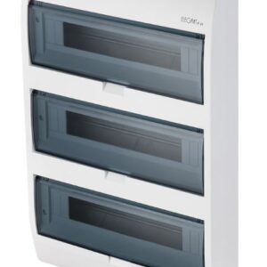 ELEGANT ROZDZIELNIA PLASTIKOWA NT 36M 3X 12M N+PE IP40 IK05 550X303X98 DRZWI DYMNE BIAŁY 0670-00