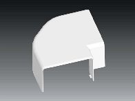 LK  90X55 PK D HF ŁĄCZNIK KĄTOWY BIAŁY