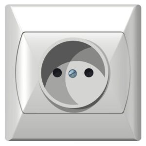 AKCENT BIAŁY GNIAZDO 1X B/U ZACISKI ŚRUBOWE 16A 250V