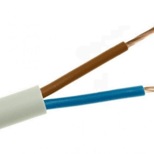 H03VVH2-F OMYP 2X 1.5 BIAŁY PRZEWÓD MIESZKANIOWY PŁASKI MIĘKKI 300/300V