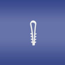 USMO  8/100 UCHWYT KABLOWY WBIJANY OKRĄGŁY BIAŁY