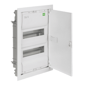 MSF RP ROZDZIELNIA PLASTIKOWA PT 28M 2X 14M N+PE IP30 IK05 478X358X94 DRZWI PEŁNE METAL BIAŁY