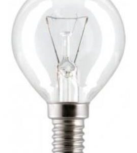 P45 ŻARÓWKA WSTRZĄSOODPORNA KULKA 60W E14 230V PRZEZROCZYSTA WW 2700K 630LM SOLEO