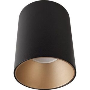 EYE TONE BLACK/GOLD CEILING SPOTLIGHT TUBE NT 1X GU10/10W IP20 PAINTED STEEL/PLASTIC PROM.