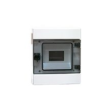 RH-6 PLASTIC DISTRIBUTION BOX NT 6M 1X 6M N+PE IP65 IK07 260X225X138 SMOKE DOOR WHITE NEOSERIES